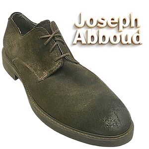 Joseph Abboud Men’s Oxford Dress Shoes Size 11 D Brown Distressed Suede Leather